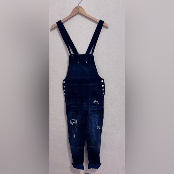 Anthropologie Pilcro The Wanderer Velvet Overalls - Picture 3 of 8